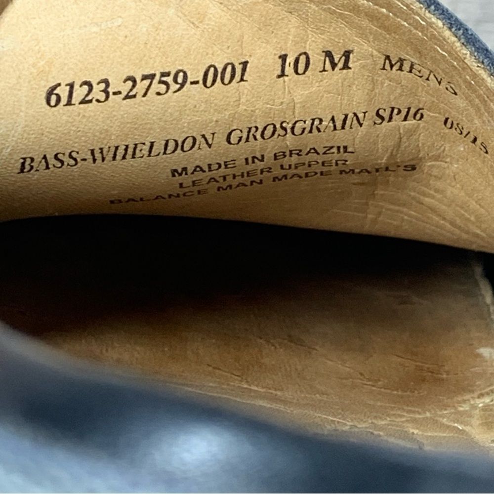 G.H. Bass~Men’s~”Wheldon Grosgrain”~Black Leather Driving Loafers~Size 10M - Picture 8 of 8